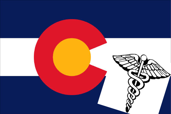 state-flag-colorado with medical snake
