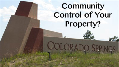 Colorado Springs Sign with Text
